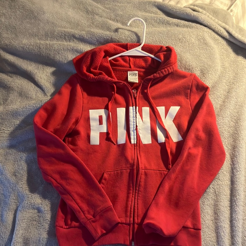 PINK By Victoria’s Secret EVERYDAY FLEECE ZIP-UP HOODIE